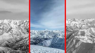  فیلم طبیعت زمستانی دماوند
