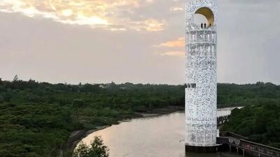 تماشای آسمان شب در برج ماه؛ زیباترین برج رصد جهان