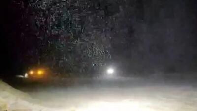  فیلم بارش شدید برف در معدن مس سرچشمه رفسنجان