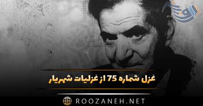  غزل شماره ۷۵ از غزلیات شهریار؛ دامن مکش به ناز که هجران کشیده‌ام ...