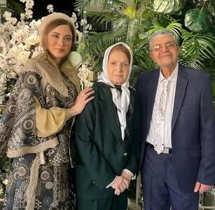  استایل جالب بهنوش طباطبایی به مناسبت روز مادر در کنار مادر و پدرش