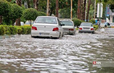 بارش باران رحمت الهی در لار + فیلم