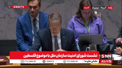  اسرائیل سازمان ملل را هم اشغال کرده است! / نماینده اسرائیل نشست سازمان ملل را ترک کرد / نماینده فرانسه: کشور مستقل فلسطین باید تشکیل شود + فیلم