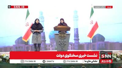 مشروح نشست خبری سخنگوی دولت + فیلم