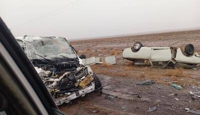 تصادف تیبا با خودروی پیکان؛ 5 نفر فوت کردند