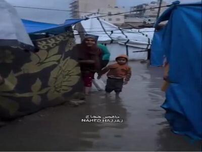  طوفان شدید دیگری نوار غزه را درنوردید