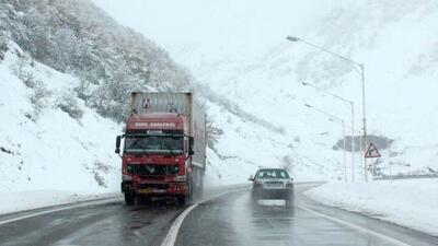 لحظه آغاز بارش برف در گردنه حیران آستارا
