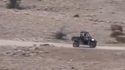  ویدئوی شوکه کننده از کشیدن بُز با خودروی چهارچرخ!