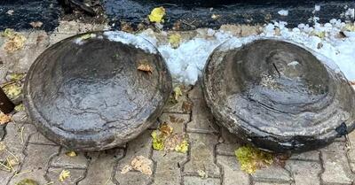 کشف سنگ‌هایی با شکل مرموز در جریان عملیات راهسازی