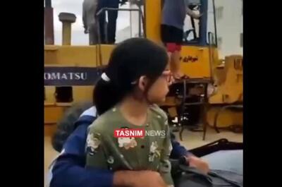 وضعیت عجیب سیلاب در منطقه هدیش بندرعباس