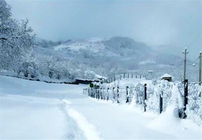 ارتفاع برف در این استان به ۶۰ سانتی‌متر رسید