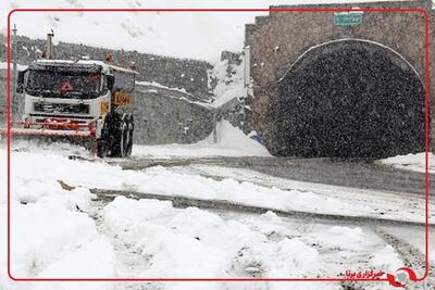  برف و کولاک در گردنه گدوک فیروزکوه