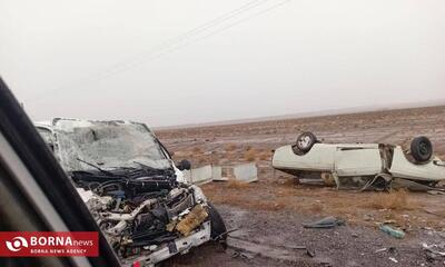  تصادف مرگبار در جاده موسی‌آباد تربت جام با پنج کشته