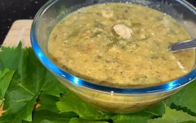  طرز تهیه آش برگ مو، یک آش خوشمزه و لذیذ و مقوی !