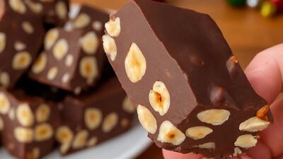  طرز تهیه شکلات مغزدار بدون روغن و تخم مرغ