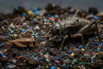 کابوس پلاستیکی: رژیم غذایی آلوده حشرات را به هیولا تبدیل می‌کند