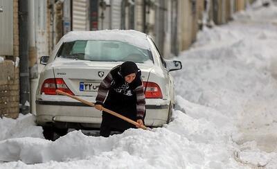 ویدیو / هم اکنون بارش برف در همدان