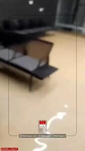 ببینید| آبگرفتگی سالن ترانزیت فرودگاه کیش در پی بارش باران‌های شدید