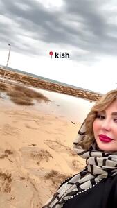 استایل نیوشا ضیغمی در سفر به کیش