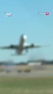 ببینید؛ فرود ناموفق یک هواپیما در فرودگاه بین‌المللی آمستردام