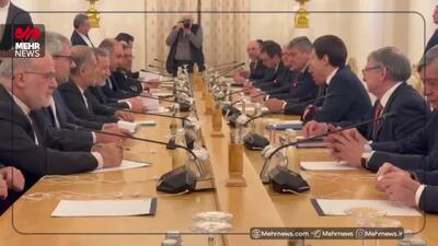 نخستین تصاویر از نشست مشترک عراقچی و لاوروف در مسکو