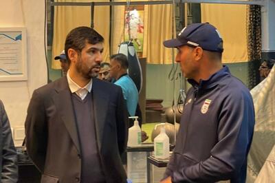 حضور رییس کمیته فوتبال ساحلی در تمرین ساحلی بازان