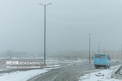  بارش برف و باران در محورهای مواصلاتی ۲۴ استان کشور