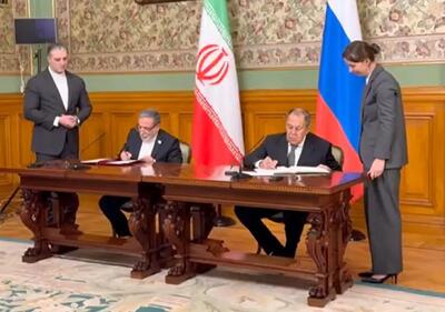 عراقچی و لاوروف سند همکاری امضا کردند/ ویدئو