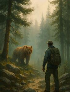  حمله خرس به مرد ۴۲ ساله در منطقه لندی شهرستان اردل