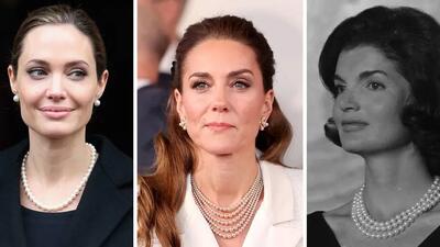  زنان مشهوری که با مروارید جلوه ویژه ای به ظاهر خود دادند (تصاویر)