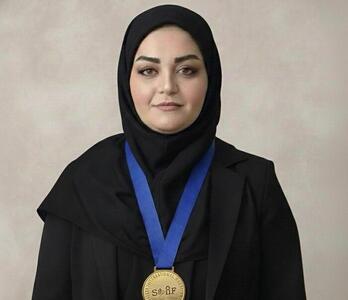 مدال طلای نخبگان دنیا بر گردن زن ایرانی