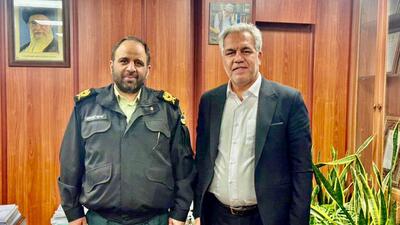 نشست سرپرست فدراسیون بدنسازی با رئیس پلیس امنیت عمومی - پارس فوتبال