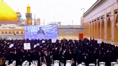  تجلیل از ۲۰۰۰ دانشجوی دختر دانشگاه‌های نجف در حرم مطهر علوی
