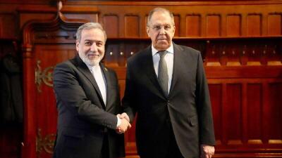  لاوروف و عراقچی پس از مذاکرات خود، کنفرانس مطبوعاتی مشترکی برگزار می کنند