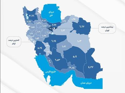 نقشه مصرف بنزین ایران: تهران پرمصرف‌ترین، ایلام و خراسان شمالی کم مصرف‌ترین