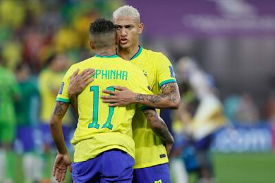 حمایت ریچارلیسون از رافینیا: او یک والیبالیست است