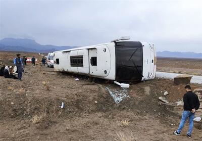 واژگونی 2 اتوبوس در محور زاهدان ـ بم با 14 کشته و زخمی‌ - تسنیم