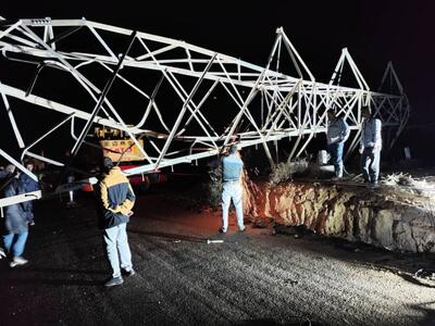 برق و آب قشم با وجود خسارات پایدار شد