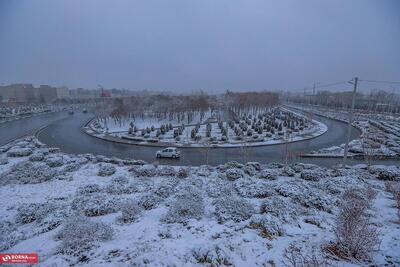  برف پاییزی در اراک