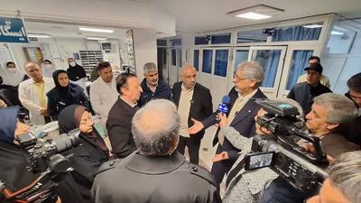 بازدید وزیر کار از بیمارستان تأمین اجتماعی تاکستان 