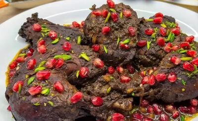  شام شب یلدات این باشه / طرز تهیه مرغ ناردون گیلانی !