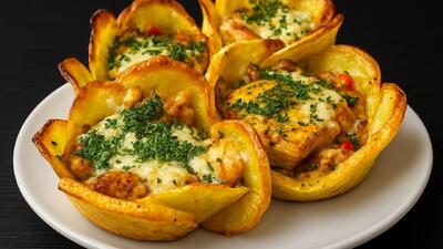  طرز تهیه پیش غذایی خوشگل و خوشمزه با سیب زمینی