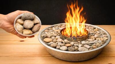  ساخت اجاق سنگی بدون نیاز به سوخت؛ گرمای رایگان در زمستان