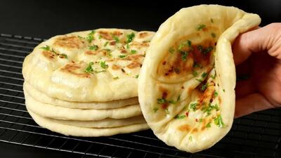  دستور پخت نان خوشمزه ترکی / پف دارر ، بدون فر