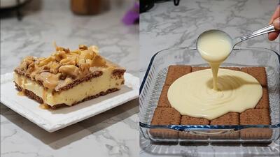  طرز تهیه دسر بیسکوییتی / با پتی بور دسر مجلسی درست کنید