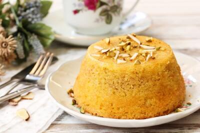  طرز تهیه کیک زعفرانی با ماست؛ دسر خوش عطر و لطیف