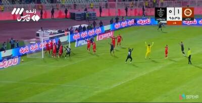 ببینید| گل اول پرسپولیس به تراکتور توسط کنعانی‌زادگان