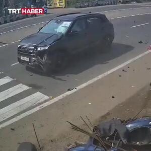 عابرپیاده بدشانس قربانی تصادف موتورسیکلت با خودرو