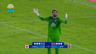 علیرضا بیرانوند، ضربه پنالتی باکیچ را مهار کرد