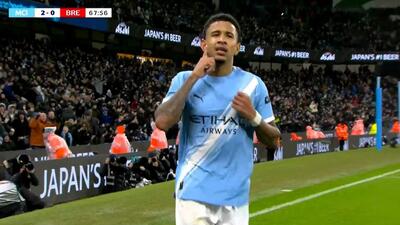 گل دوم منچستر سیتی به برنتفورد (ساوینیو)